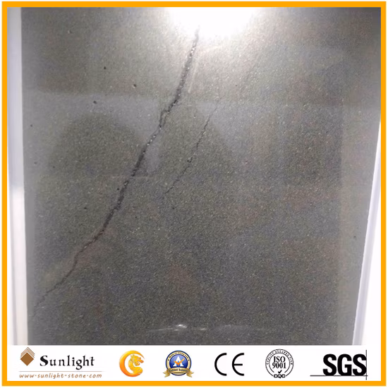 Hainan Ants Lines Dark Basalt Tiles, Honed Grey Basalt, Black Basalt